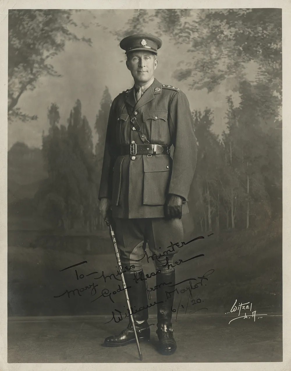 Photographic portrait of film director William Desmond Taylor in formal dress, c. 1920.